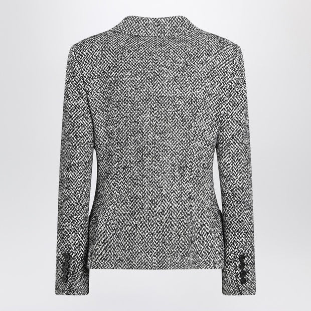Dolce & Gabbana Single-breasted Speckled Wool-blend Jacket