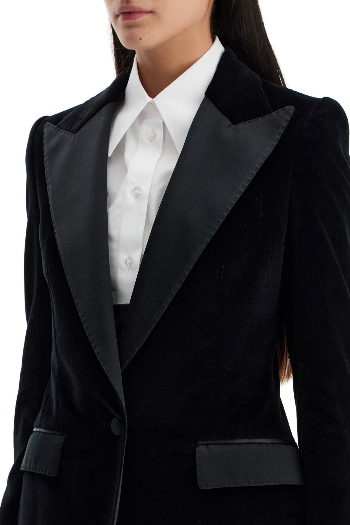 Dolce & Gabbana Turlington Velvet Tuxedo Jacket