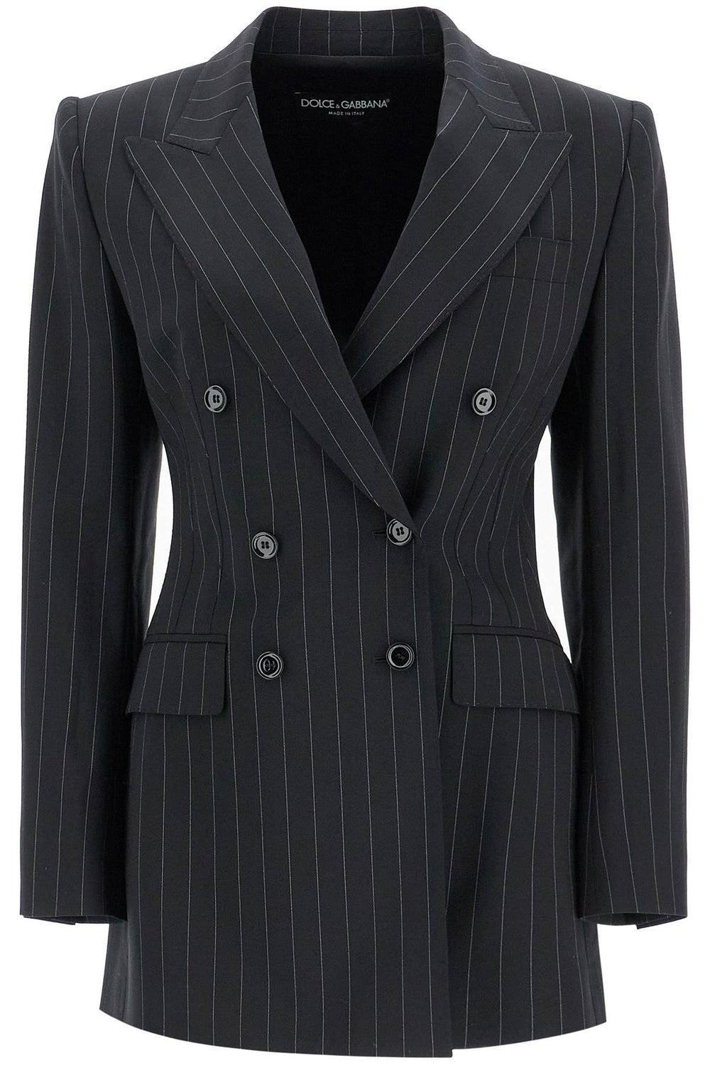 Dolce & Gabbana Double-Breasted Pinstripe Jacket