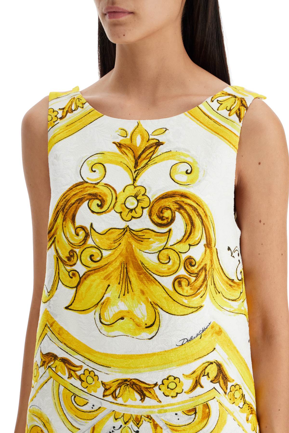 Dolce & Gabbana Majolica Print Mini Dress