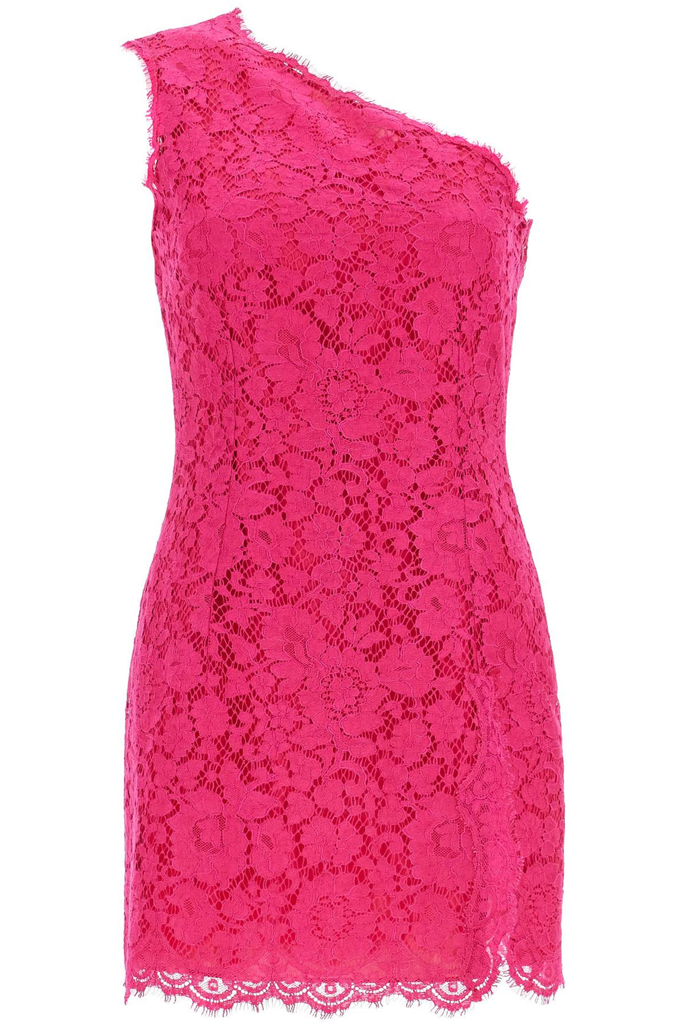 Dolce & Gabbana Short Shocking Pink Lace Dress