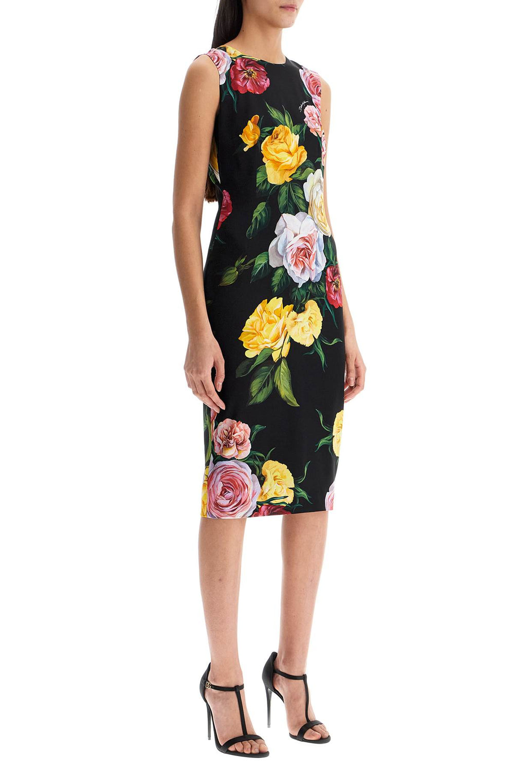 Dolce & Gabbana Floral Silk Midi Dress