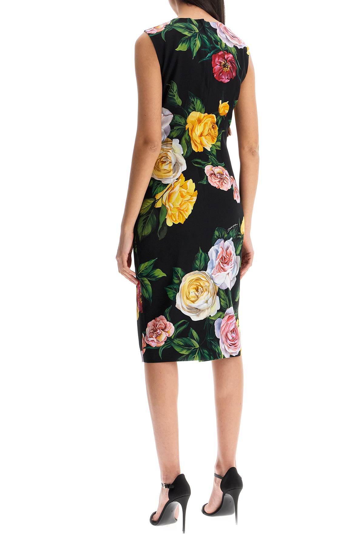 Dolce & Gabbana Floral Silk Midi Dress