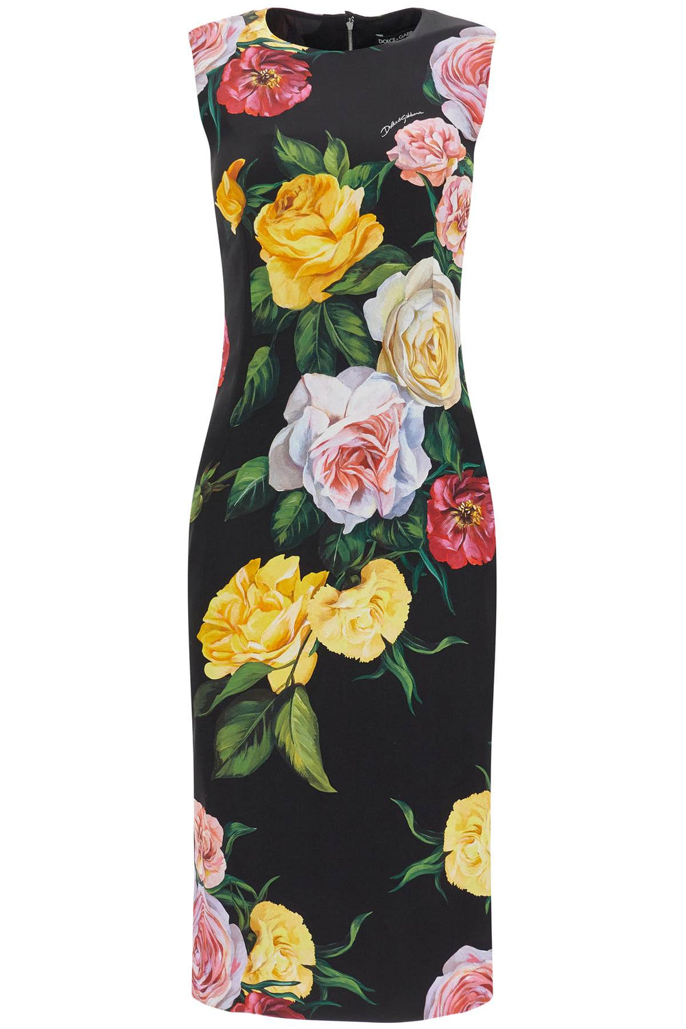 Dolce & Gabbana Floral Silk Midi Dress