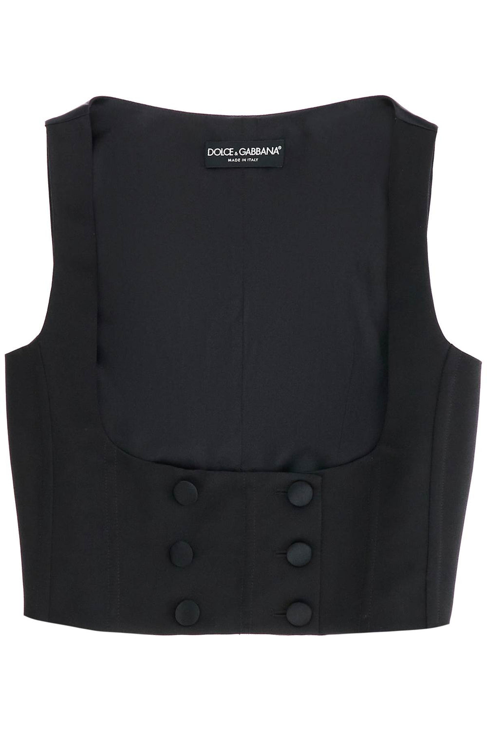 Dolce & Gabbana Silk Tuxedo Vest