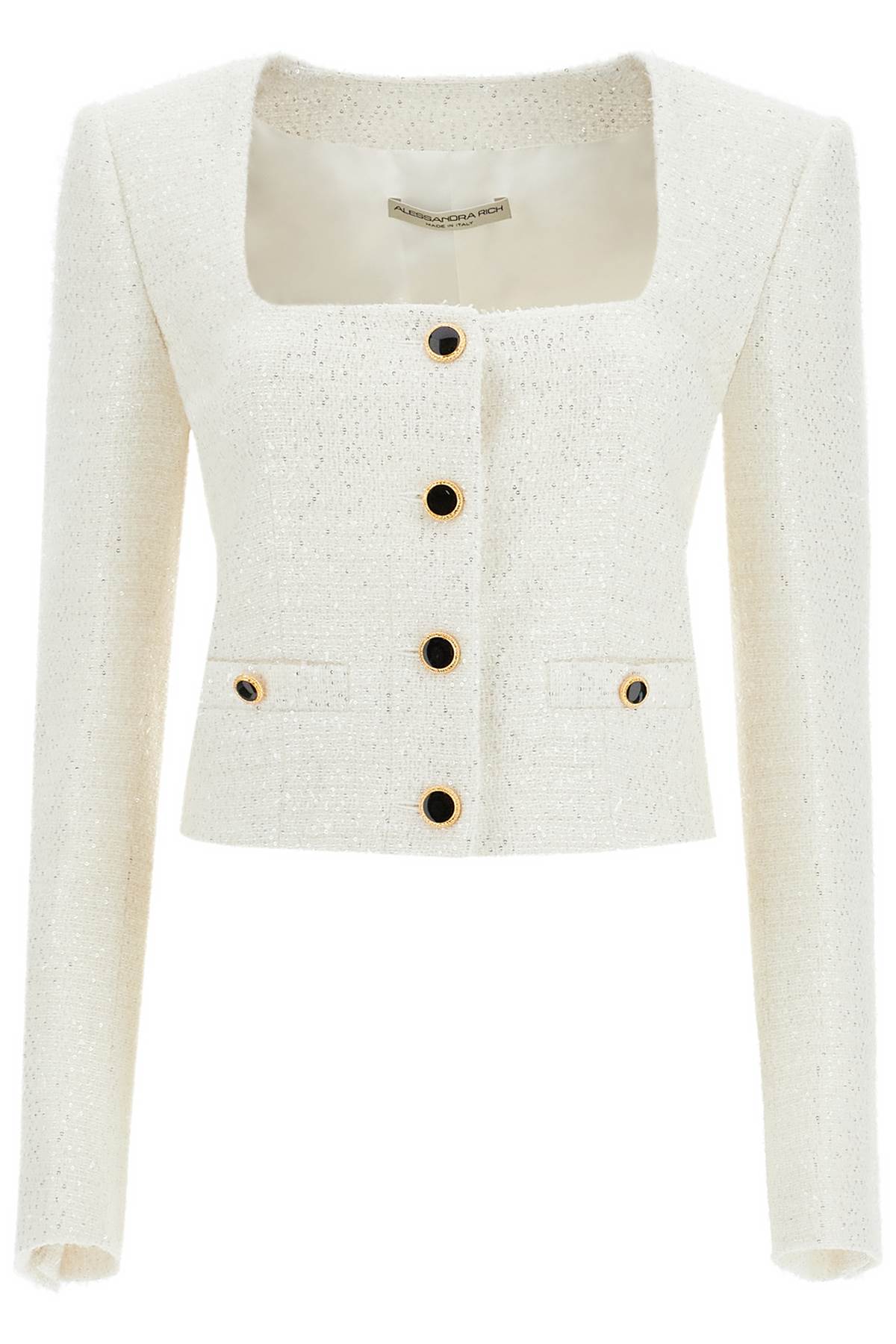 Alessandra Rich Tweed Jacket With Sequins