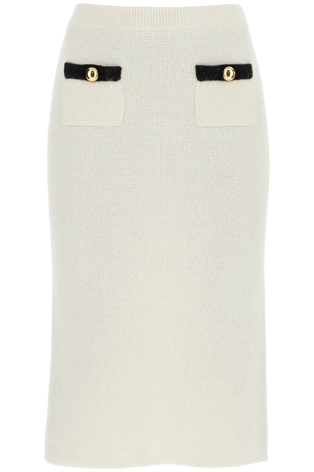 Alessandra Rich Alpaca Midi Skirt