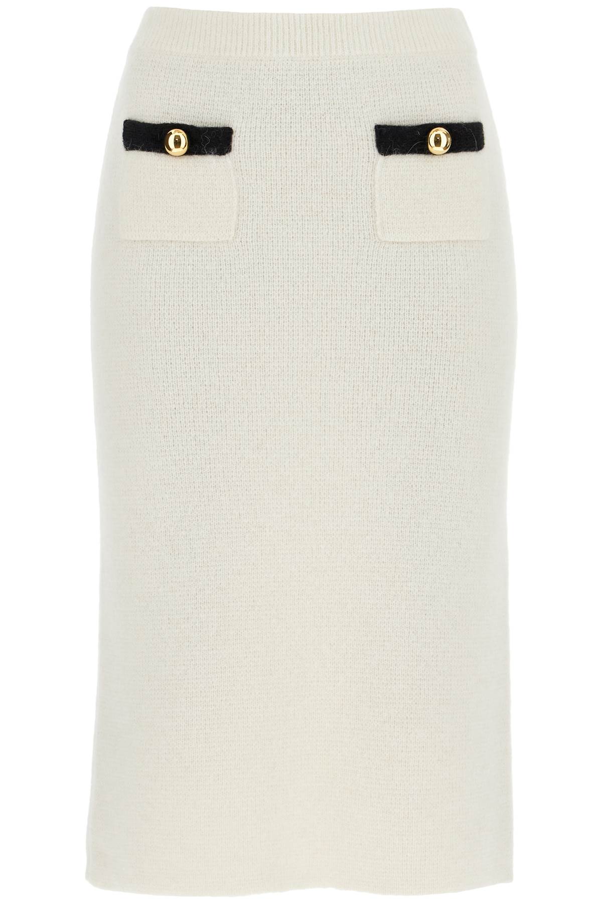 Alessandra Rich Alpaca Midi Skirt