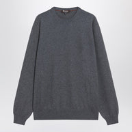 Loro Piana Grey Mélange Cashmere Sweater