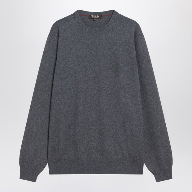 Loro Piana Grey Mélange Cashmere Sweater