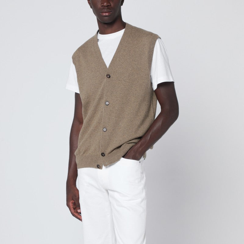 Loro Piana Beige Cashmere Gilet