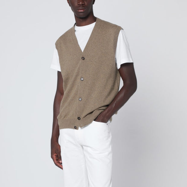 Loro Piana Beige Cashmere Gilet