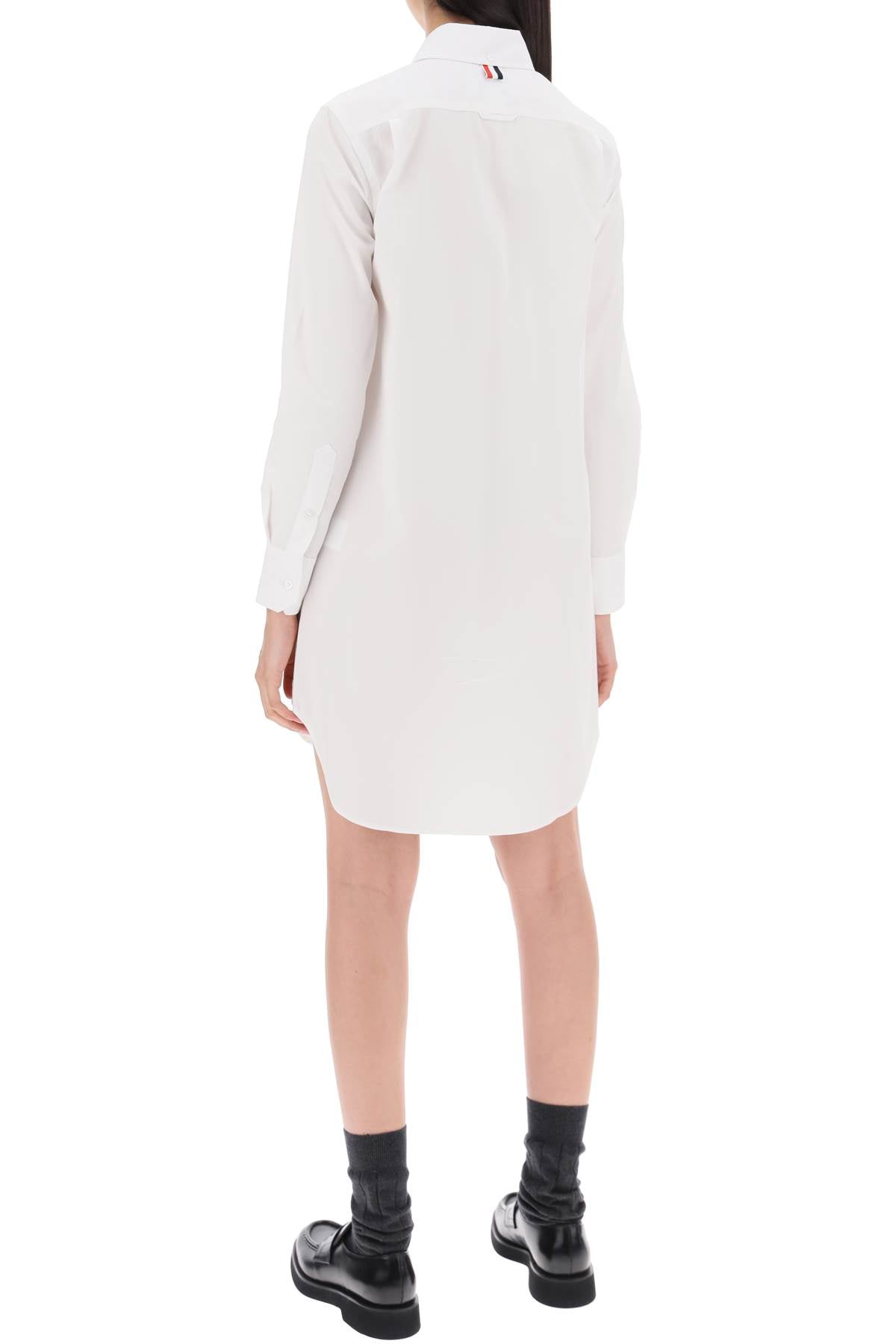 Thom Browne Button-Down Mini Shirt Dress