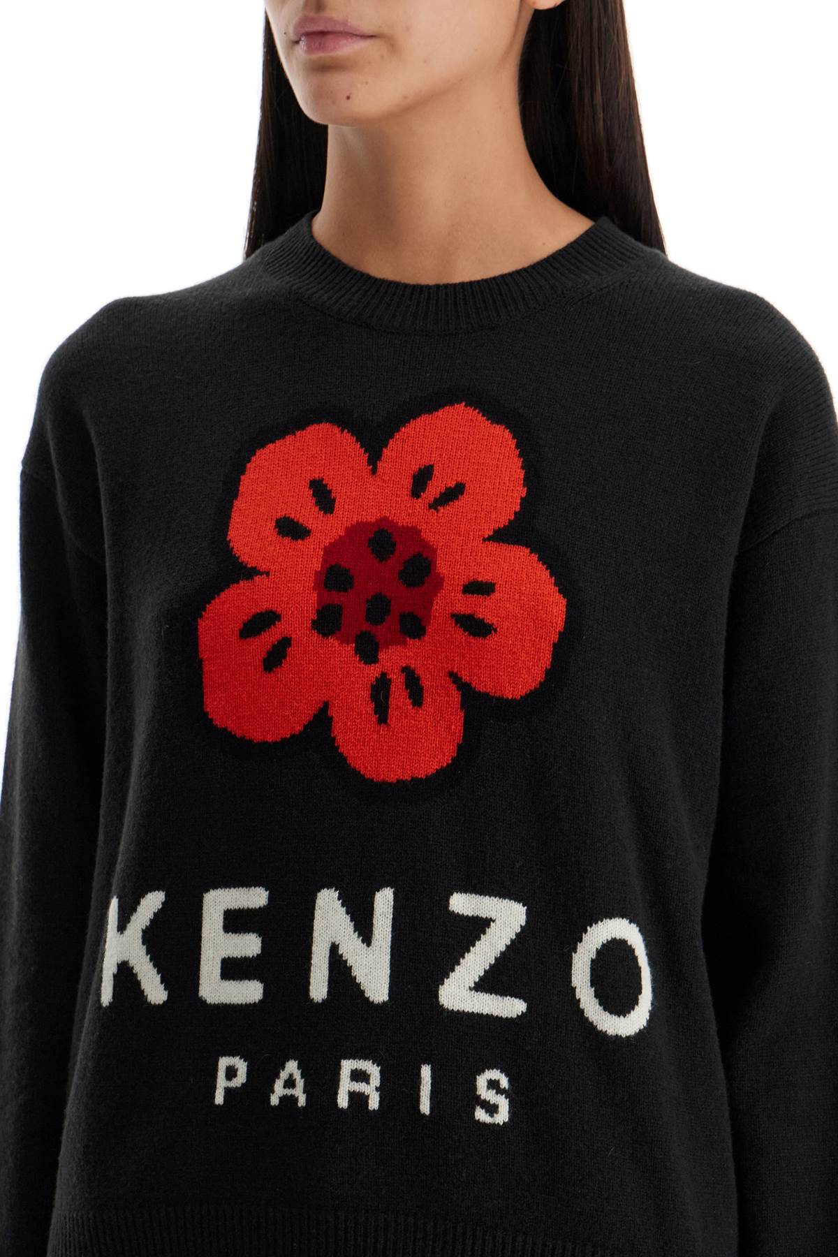 Kenzo Boke Flower Wool Pullover Sweater