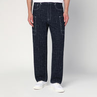 Kenzo Waves Blue Cargo Jeans