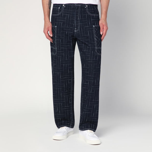 Kenzo Waves Blue Cargo Jeans