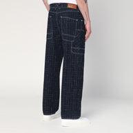 Kenzo Waves Blue Cargo Jeans
