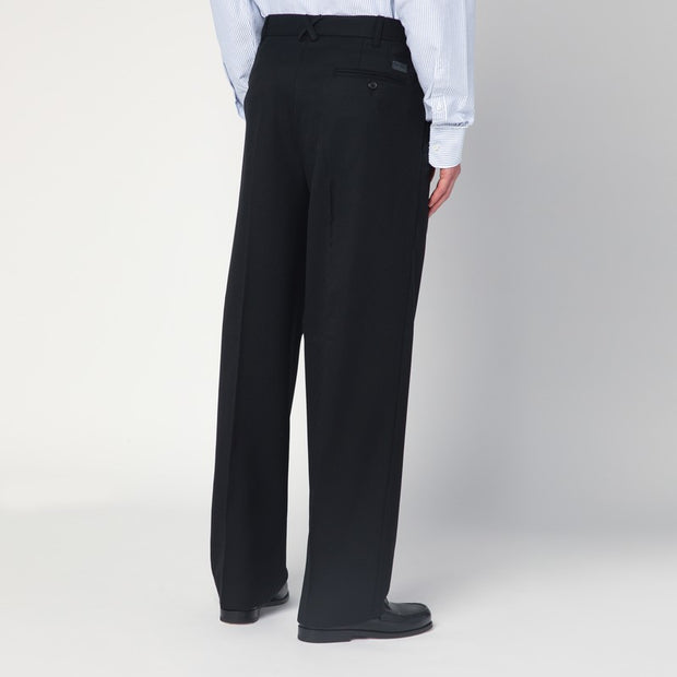 KENZO Black Wool Trousers