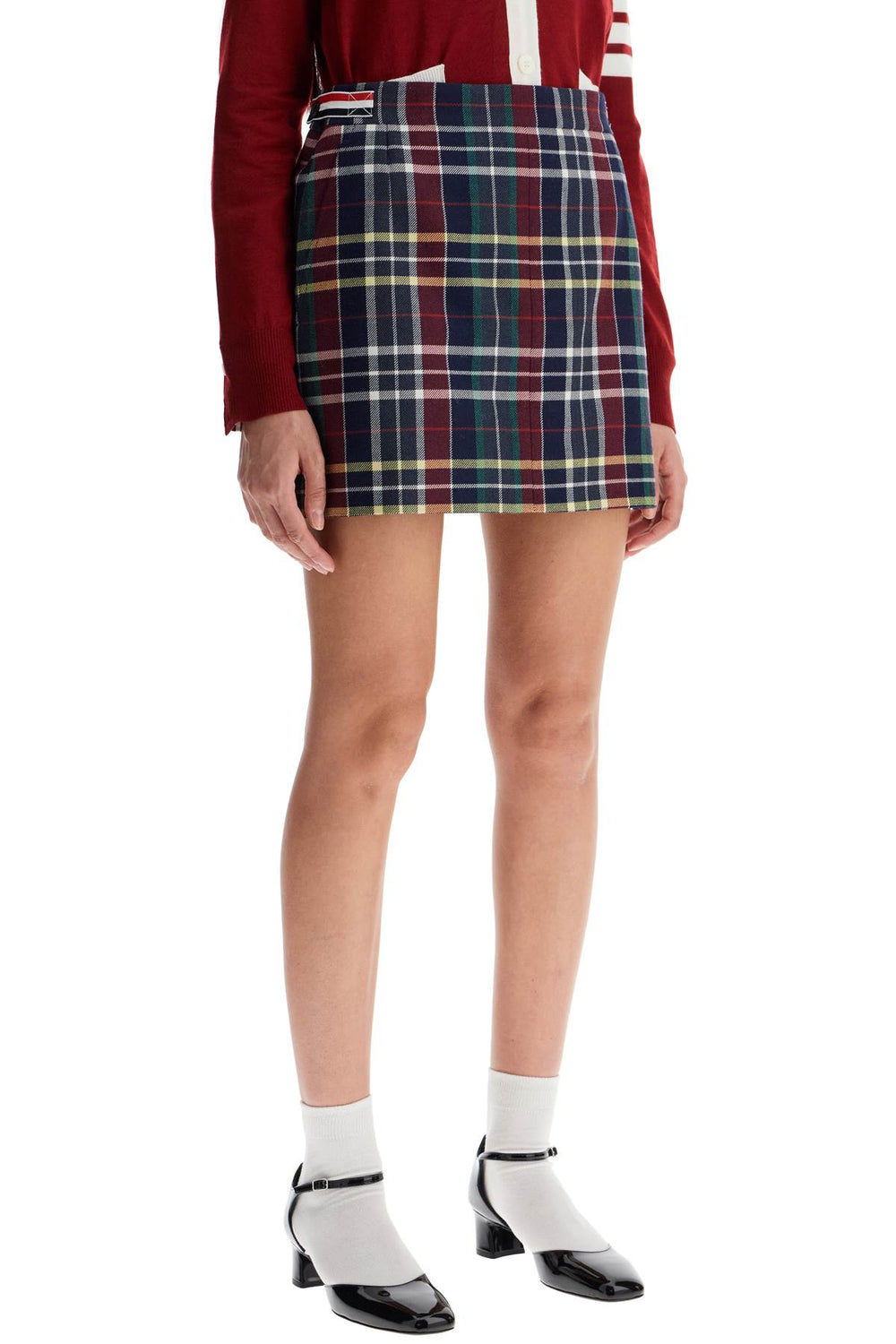 Thom Browne Wool Twill Mini Skirt