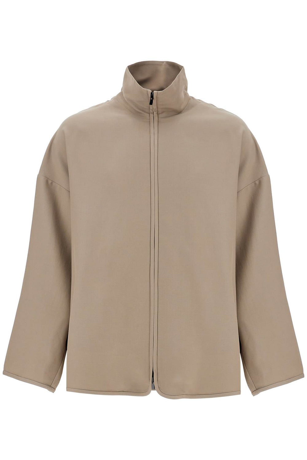 Fear Of God Dusty Beige Wool Jacket With High Collar