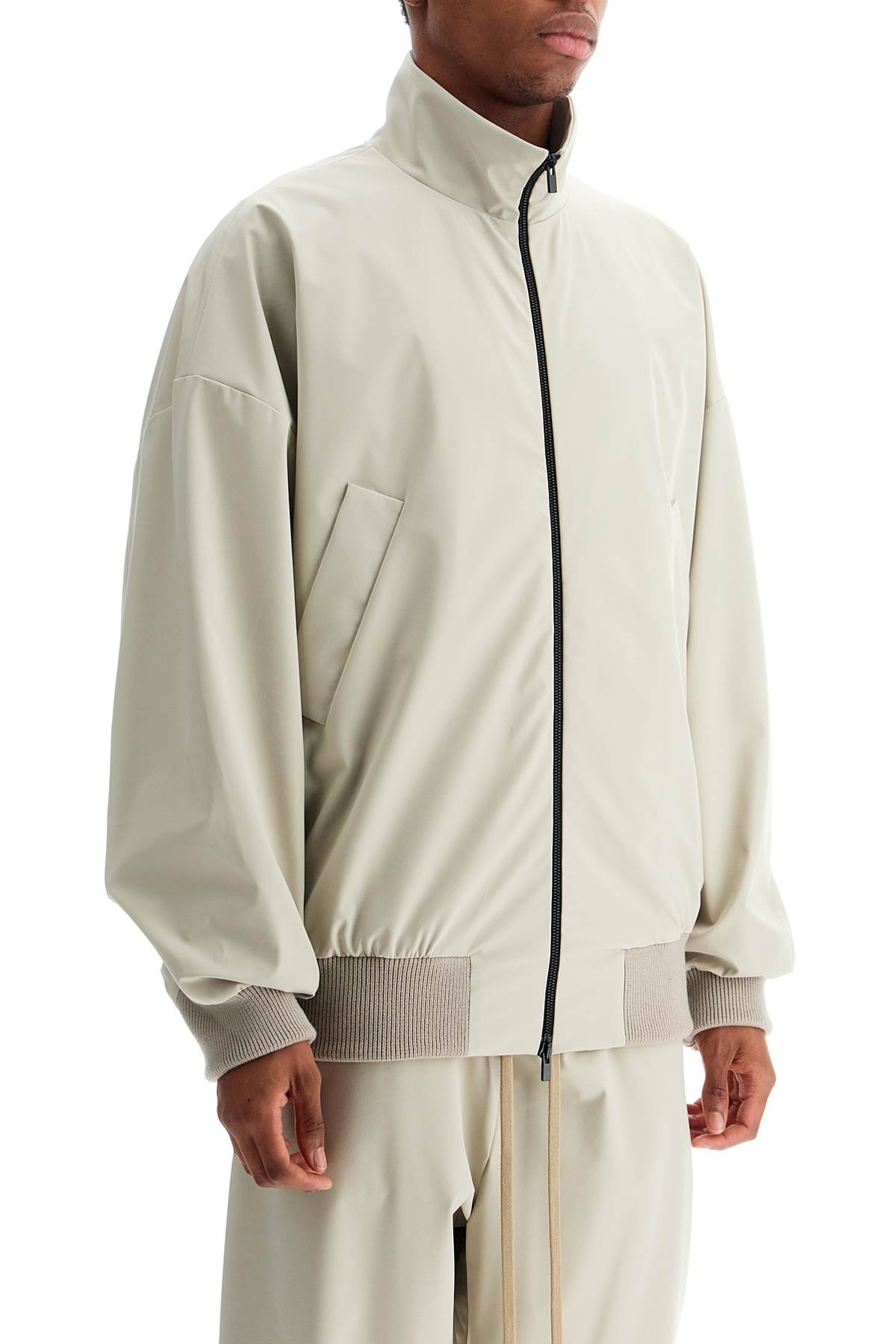 Fear Of God Beige Nylon And Polyester Jacket With High Collar