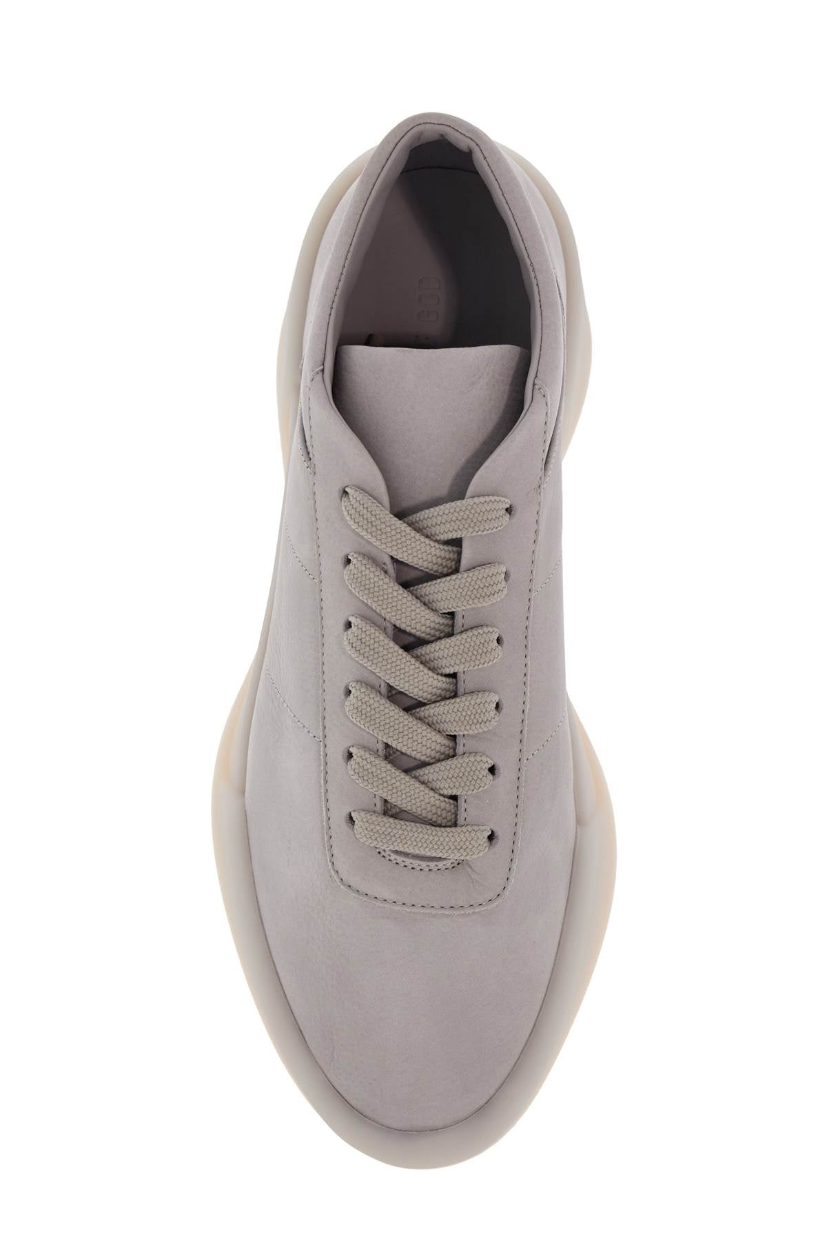 Fear Of God Low Top Sneakers Aerobic Light Gray Leather With Velcro Closure