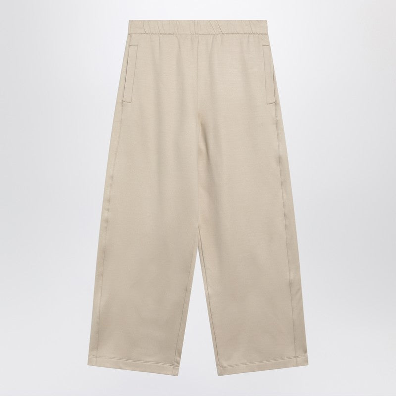 Max Mara Beige Silk Blend Trousers