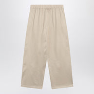 Max Mara Beige Silk Blend Trousers