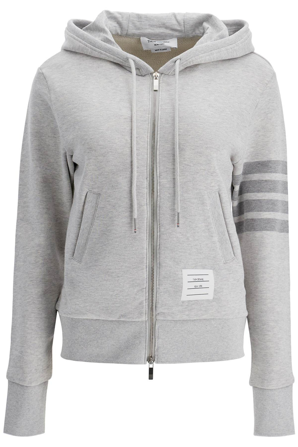 Thom Browne 4-Bar Full Zip Hoodie