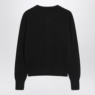 Ami Paris Black Ami De Coeur Cardigan