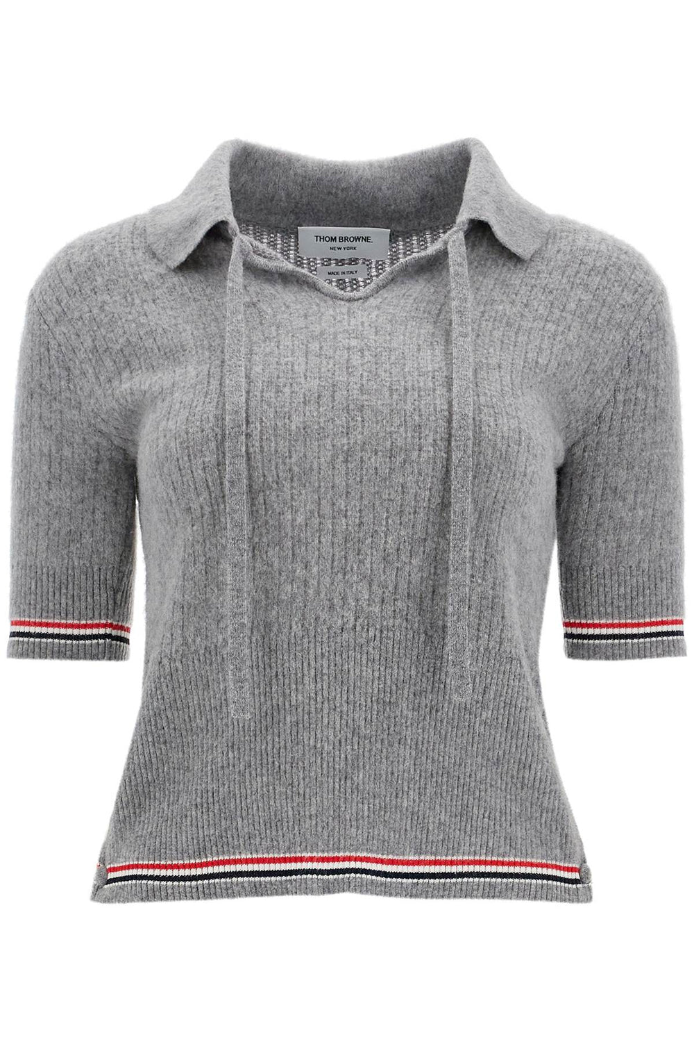 Thom Browne Merino Wool Polo Sweater