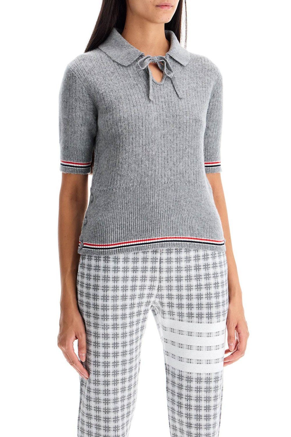 Thom Browne Merino Wool Polo Sweater