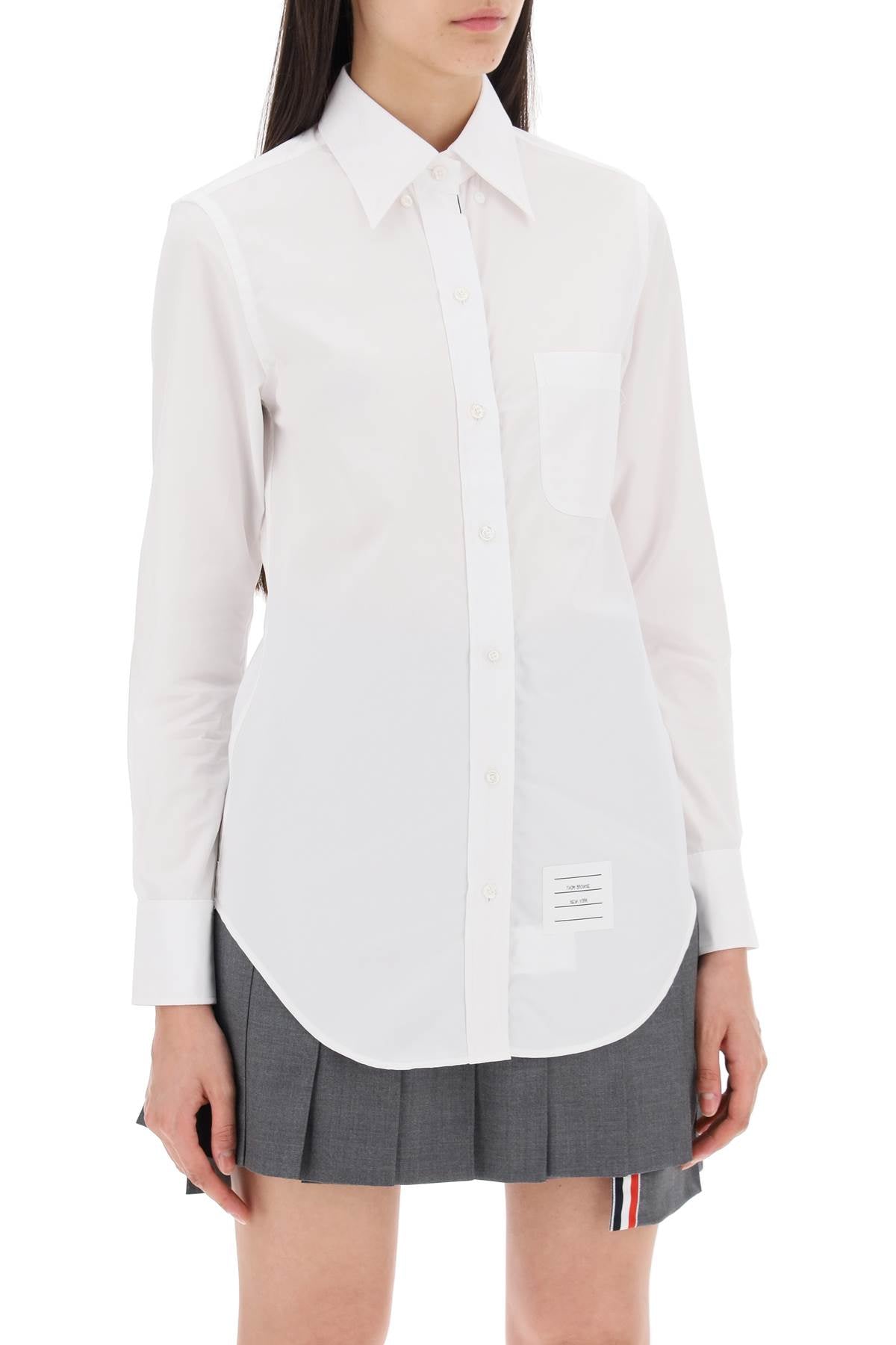 Thom Browne Cotton Poplin Fitted Shirt