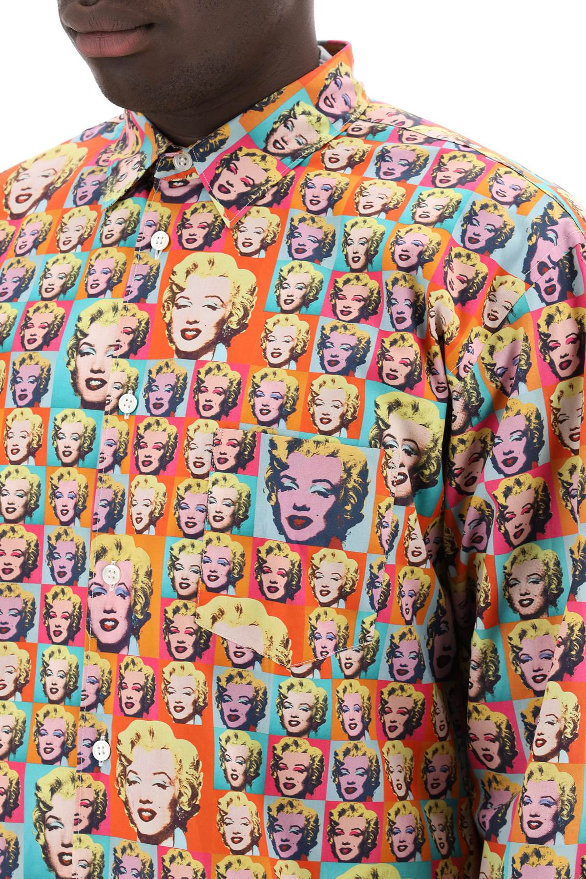 Comme Des Garcons Shirt Marilyn Monroe Printed Shirt