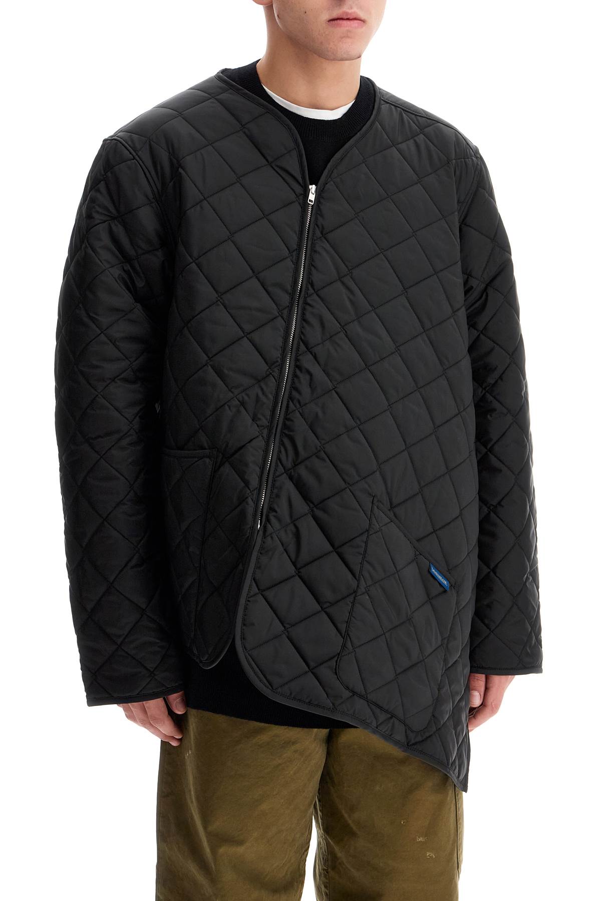 Comme Des Garcons Shirt Asymmetric Quilted Jacket