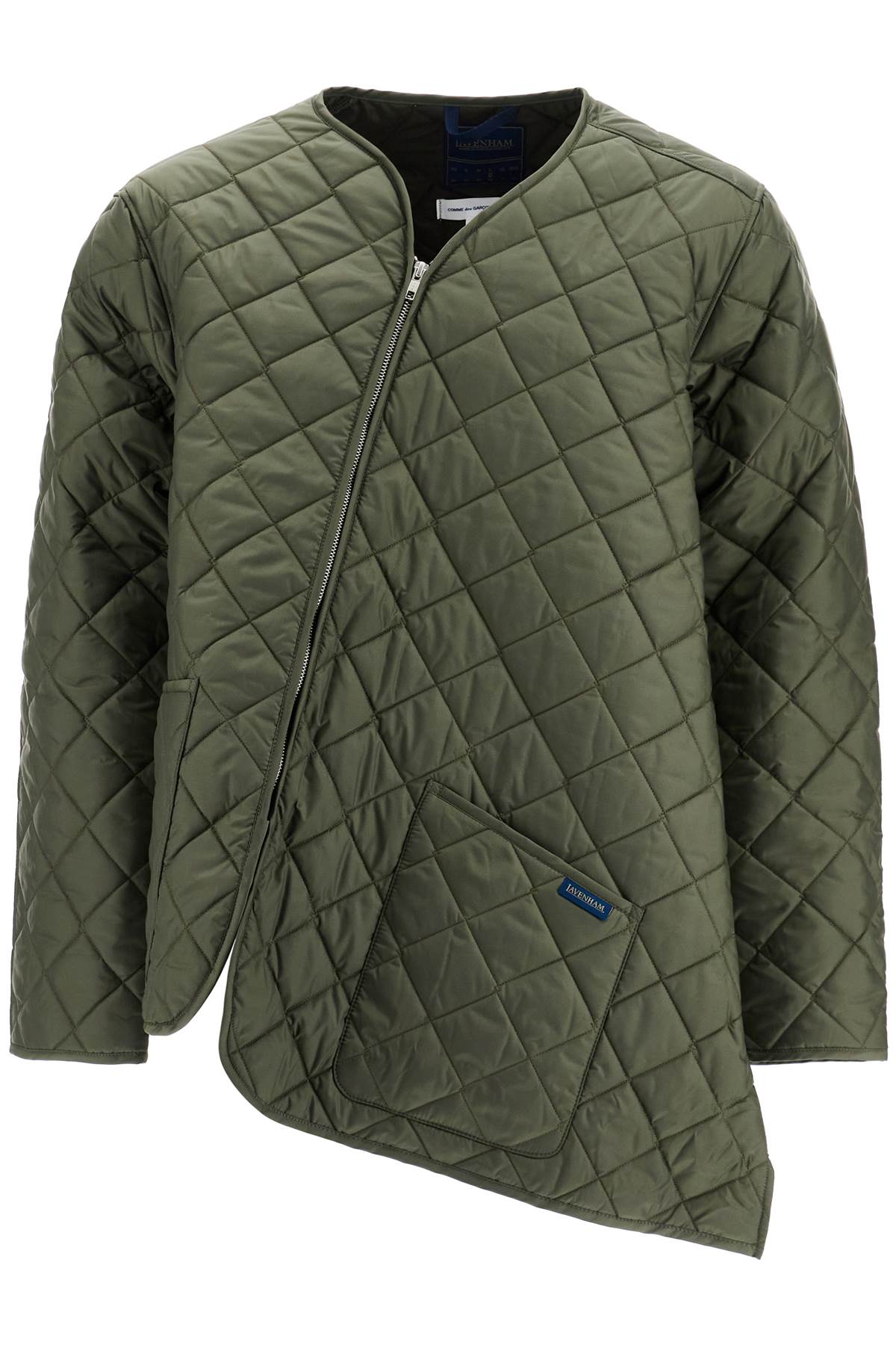 Comme Des Garcons Shirt Asymmetric Quilted Jacket