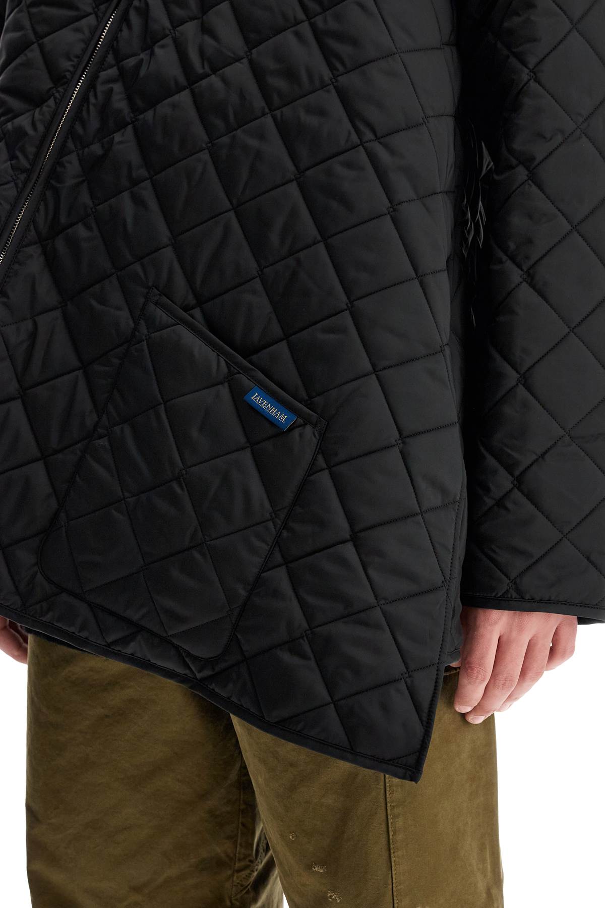 Comme Des Garcons Shirt Asymmetric Quilted Jacket