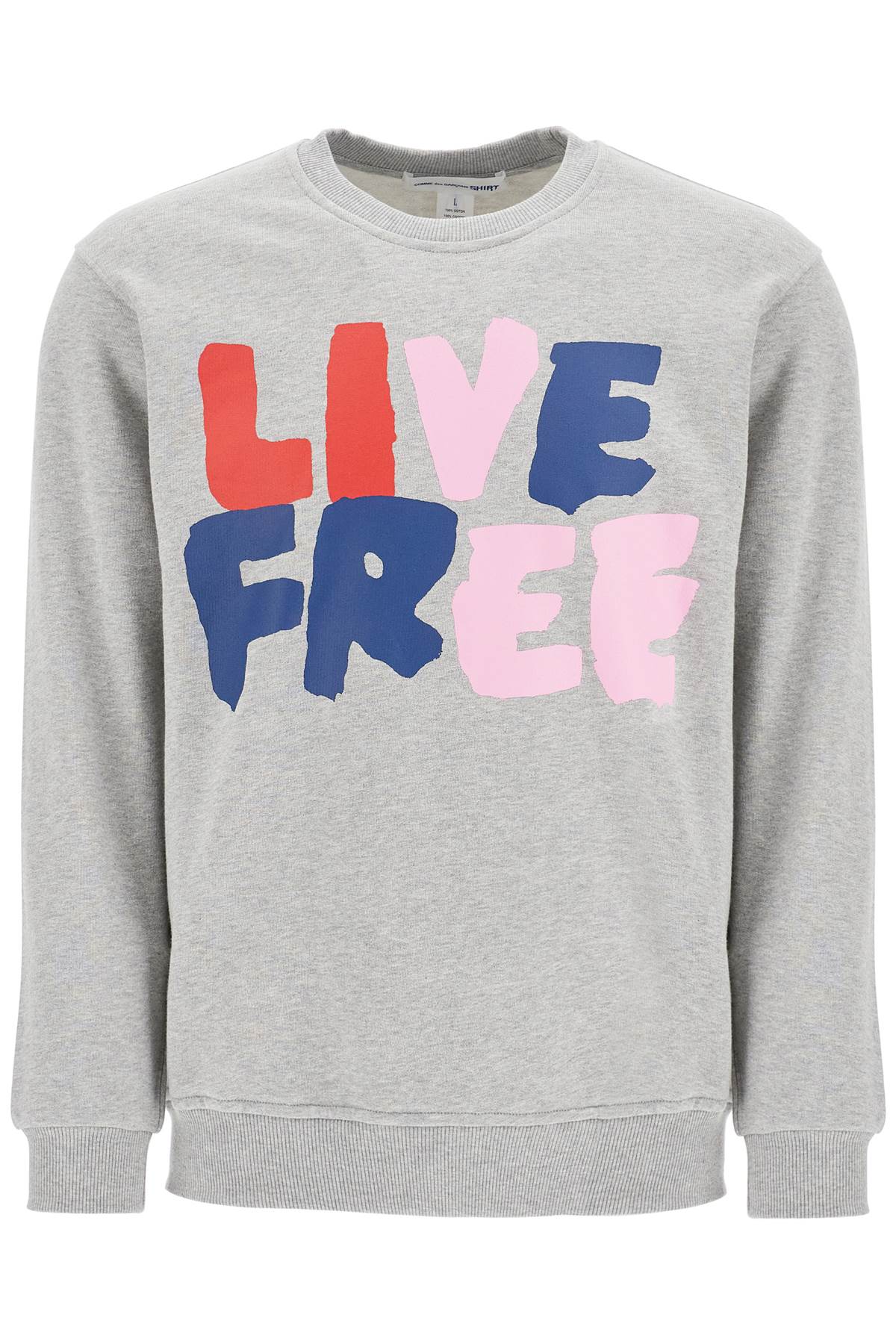 Comme Des Garcons Shirt Live Free Sweatshirt