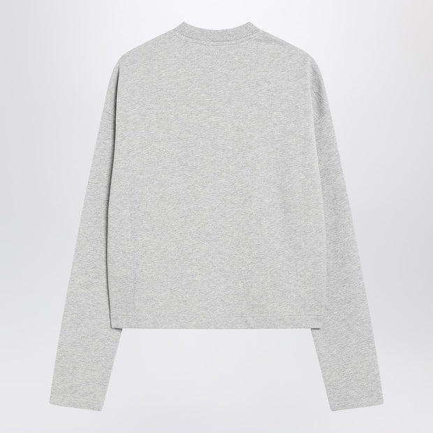 Ami Paris Grey Ami De Coeur Sweatshirt