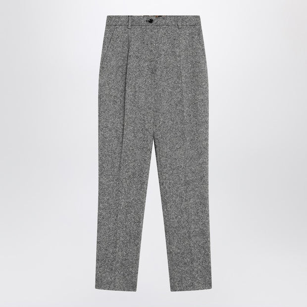 Dolce & Gabbana Wool-blend Dotted Trousers