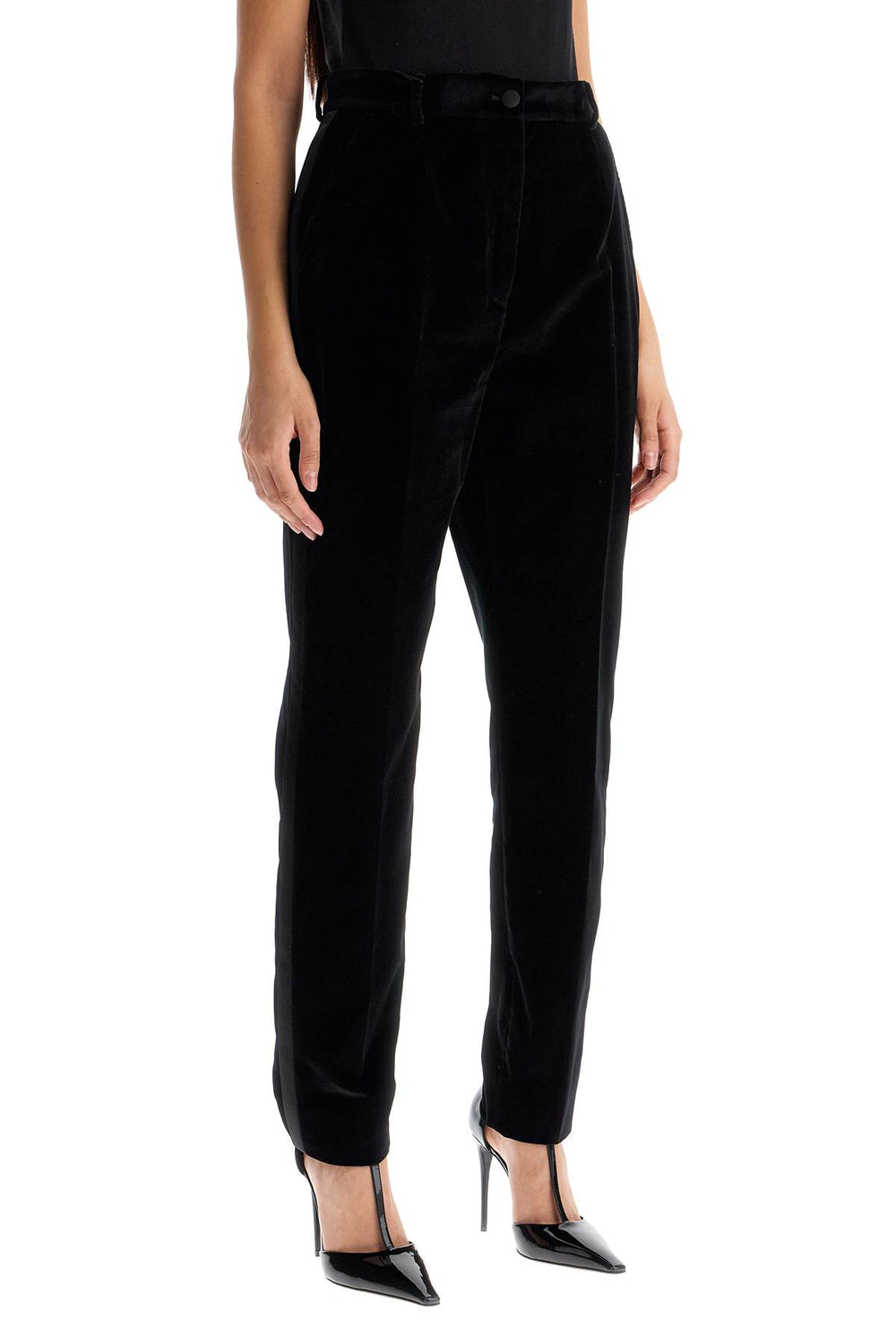 Dolce & Gabbana Velvet Tuxedo Pants