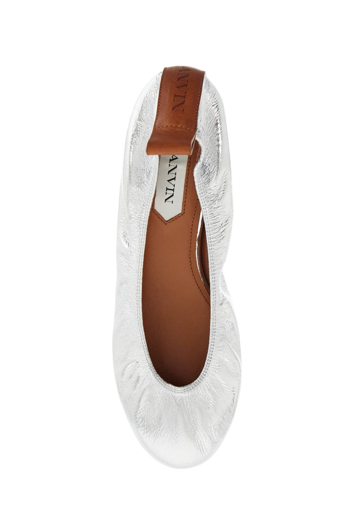 Lanvin Laminated Leather Ballet Flats