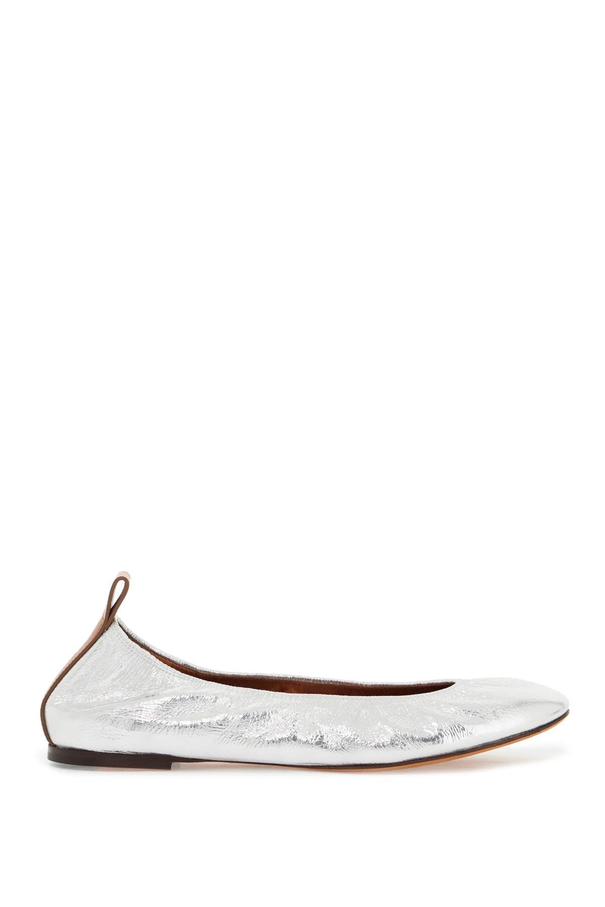 Lanvin Metallic Leather Ballet Flats