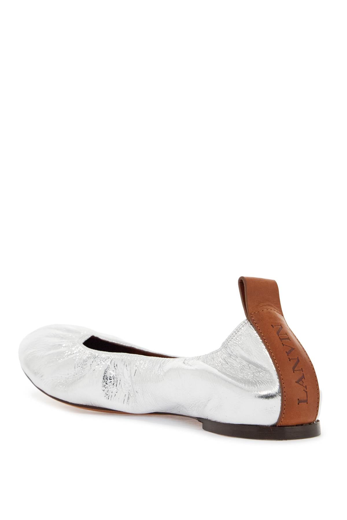 Lanvin Laminated Leather Ballet Flats