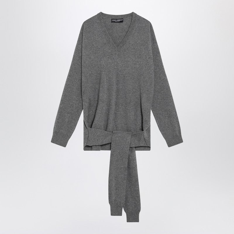Dolce & Gabbana Grey Cashmere Sweater