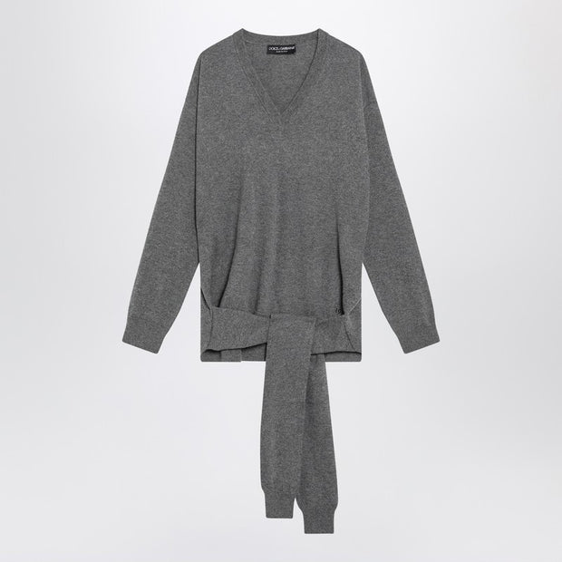Dolce & Gabbana Grey Cashmere Sweater