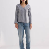 Reistor Fitted Cotton Tweed Jacket In Grey