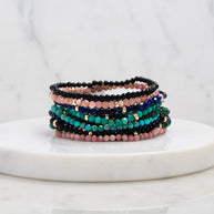 Zoe Lev 14K Gold Turquoise Segment Bead Bracelet