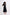 Reistor Flowy A-Line Maxi Dress with Side Slits in Black