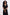 Reistor Flowy A-Line Maxi Dress with Side Slits in Black